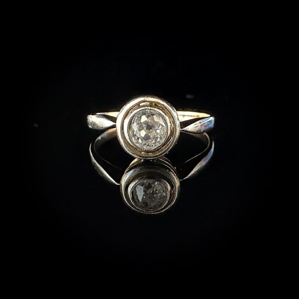 'Sarah'-Old solitaire Art Deco diamond ring