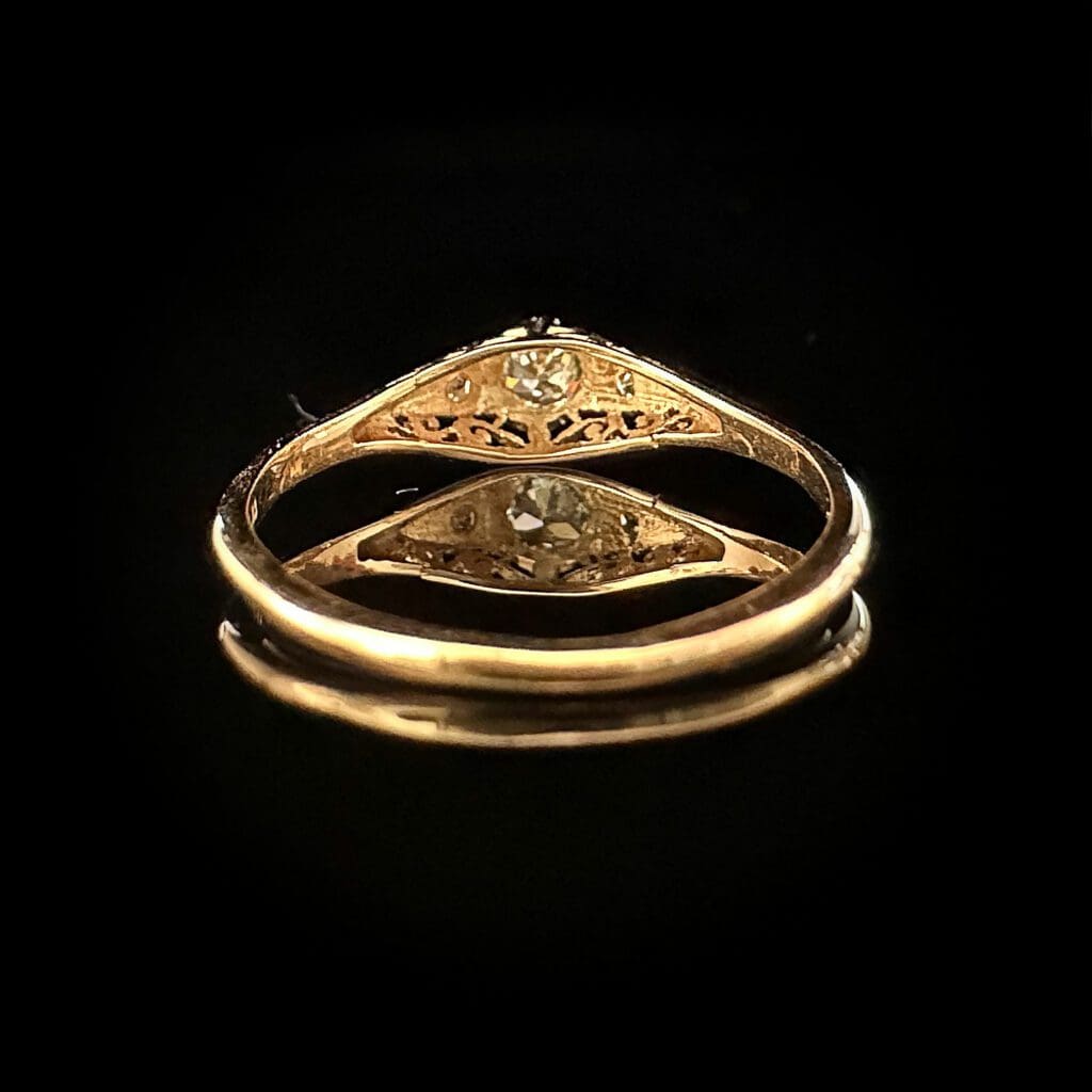 Old cut solitaire - Image 4