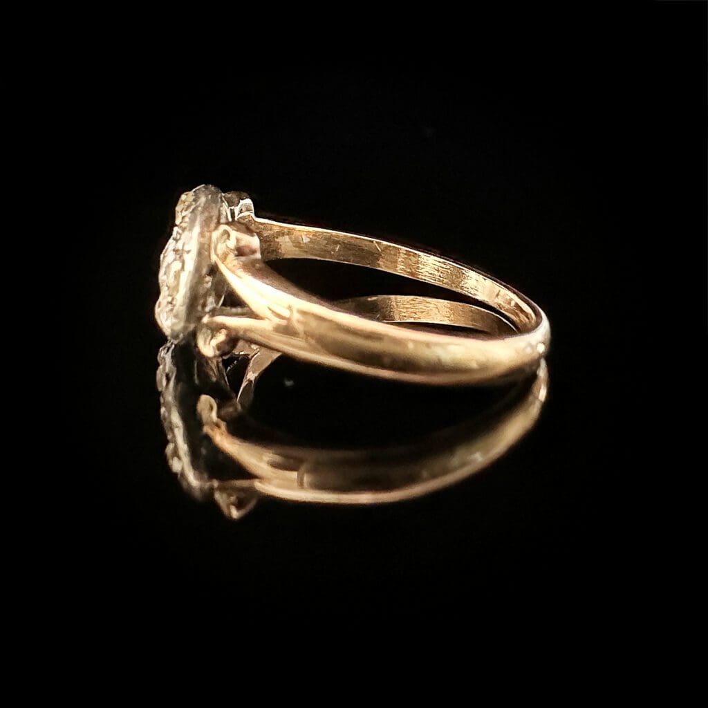 'Graceful George'-Antique Georgian diamond cluster ring - Image 7