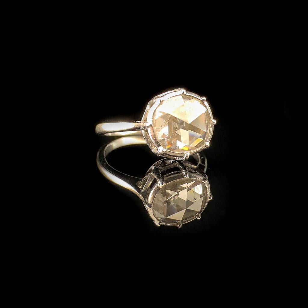 'Queen Bess'-Antique diamond solitaire ring - Image 3