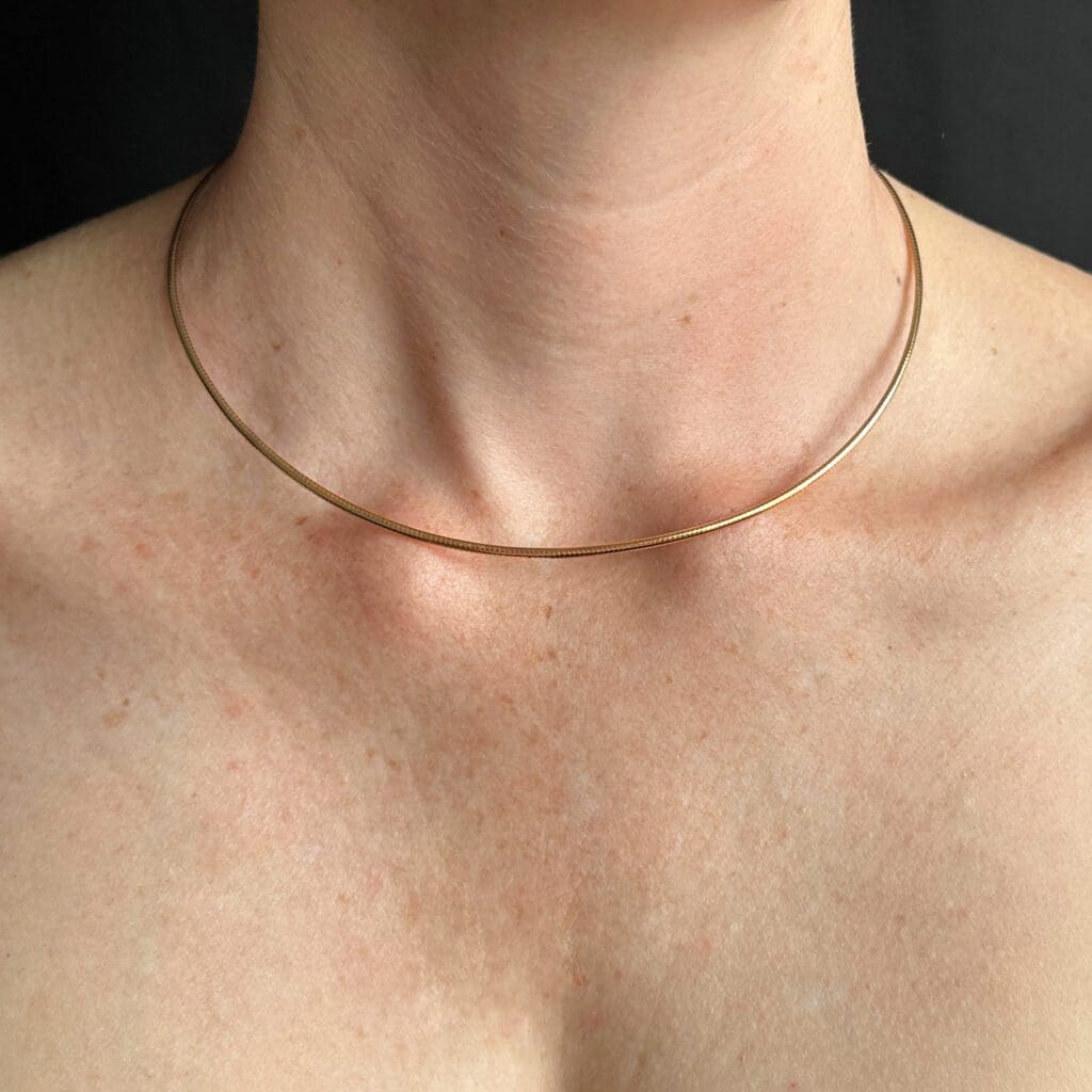 Two tone gold collier - Image 4