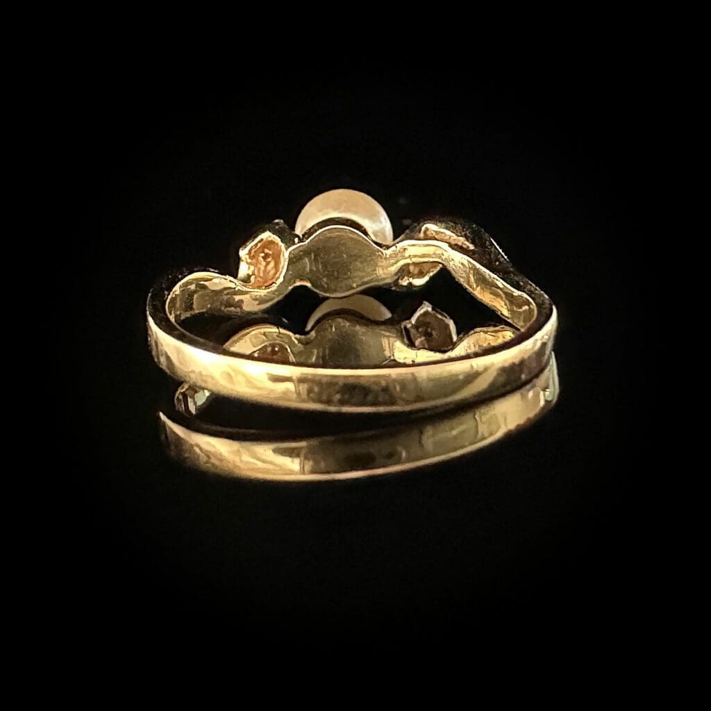 Pearl and diamond ring - Image 5