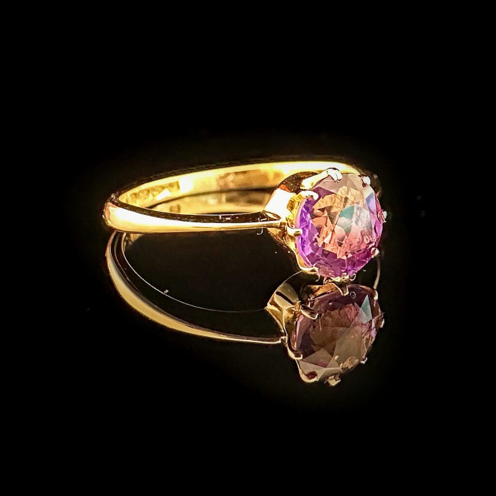 'Delia'-Delicate purple amethyst ring - Image 3