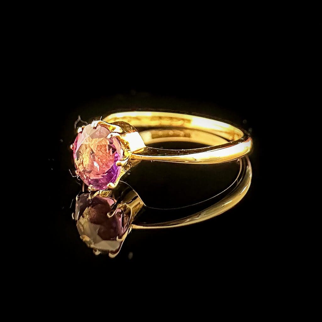 'Delia'-Delicate purple amethyst ring - Image 7