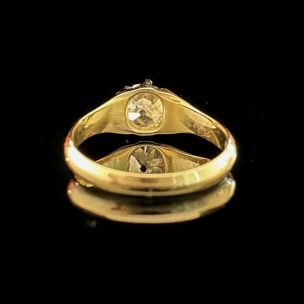 'Matilda'-Art Deco solitaire diamond yellow gold ring - Image 4