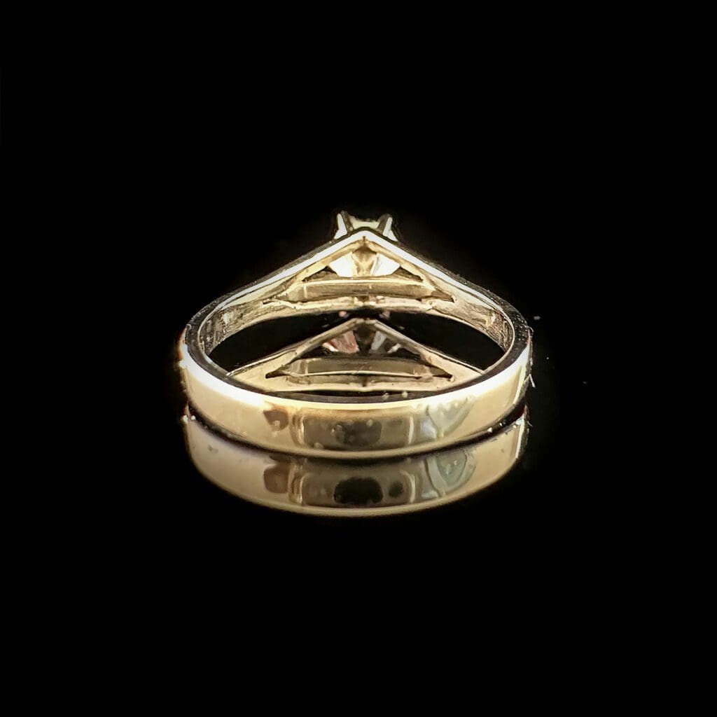 Old cut white gold diamond - Image 5