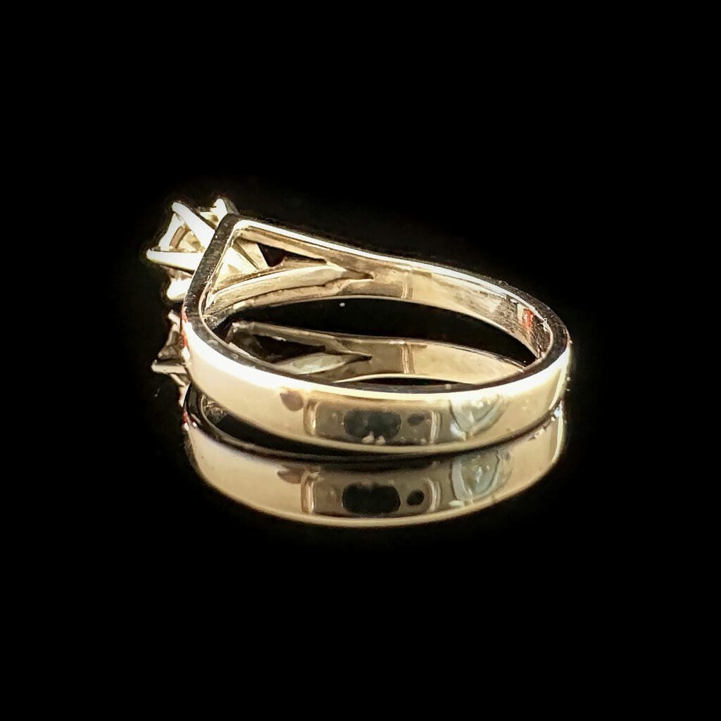 Old cut white gold diamond - Image 6