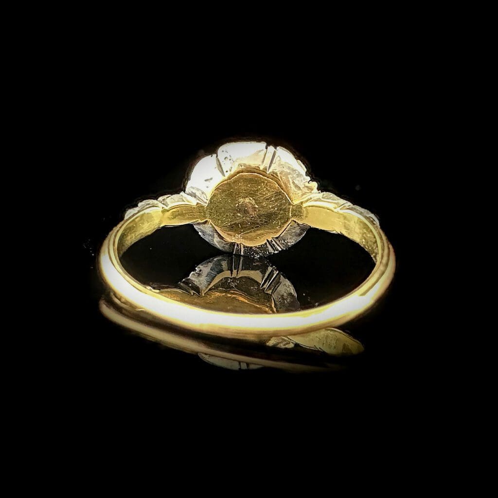 'Georgie Girl'-Round Antique Georgian diamond cluster ring - Image 5