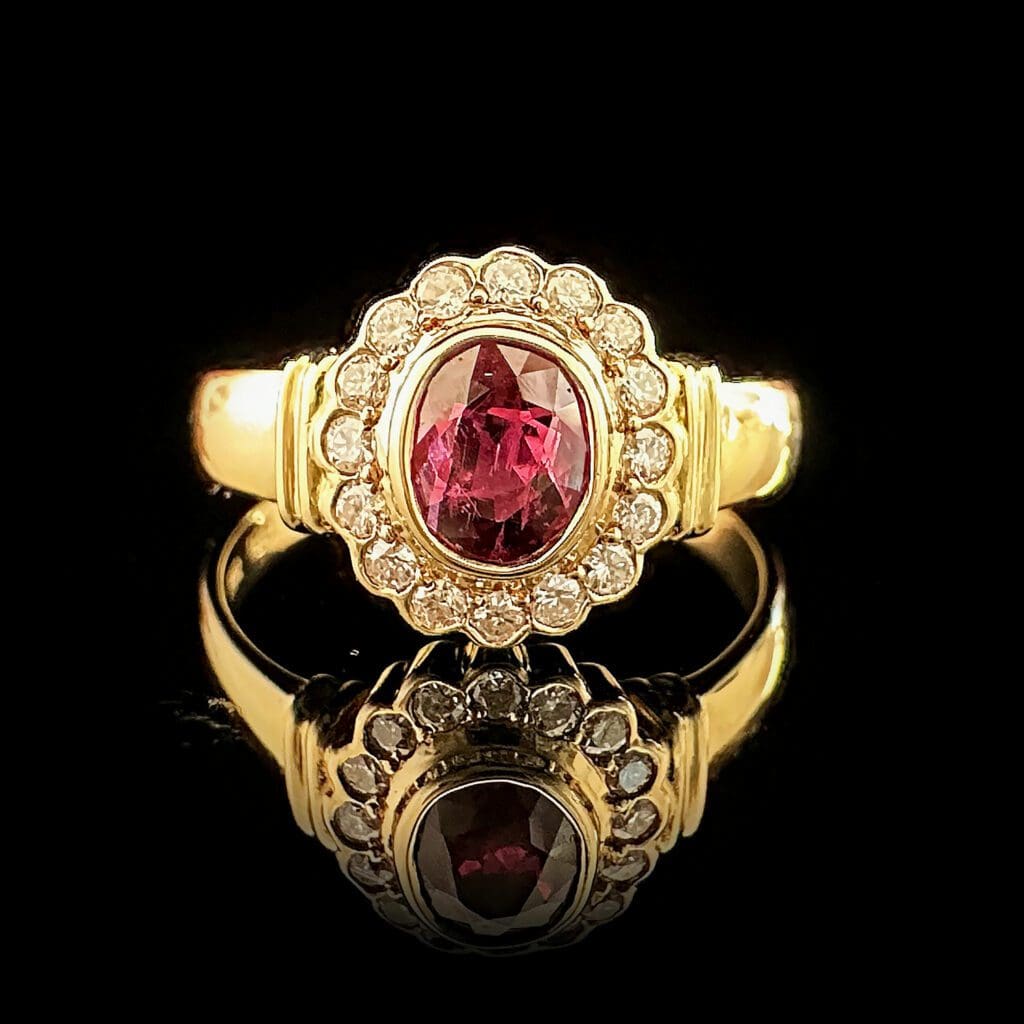 Ruby diamond ring