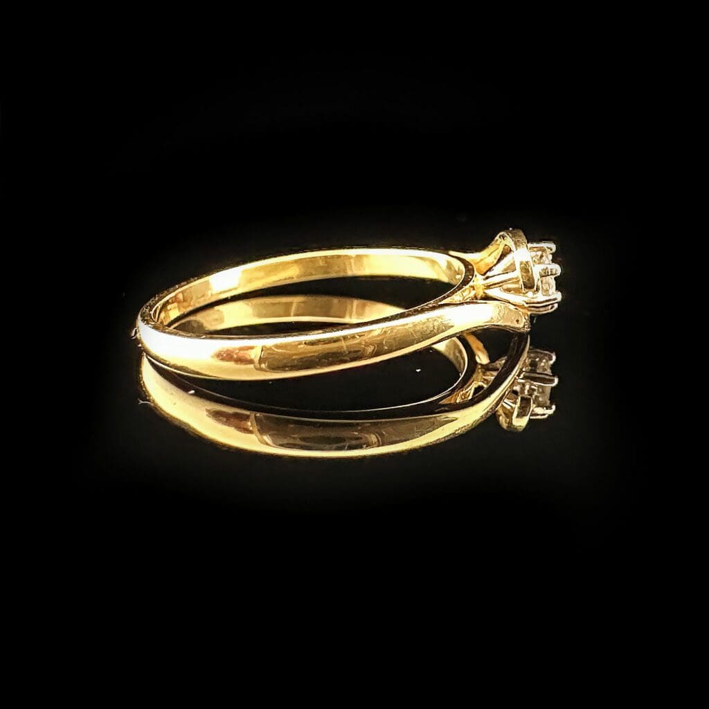 Vintage diamond wraparound gold ring - Image 4