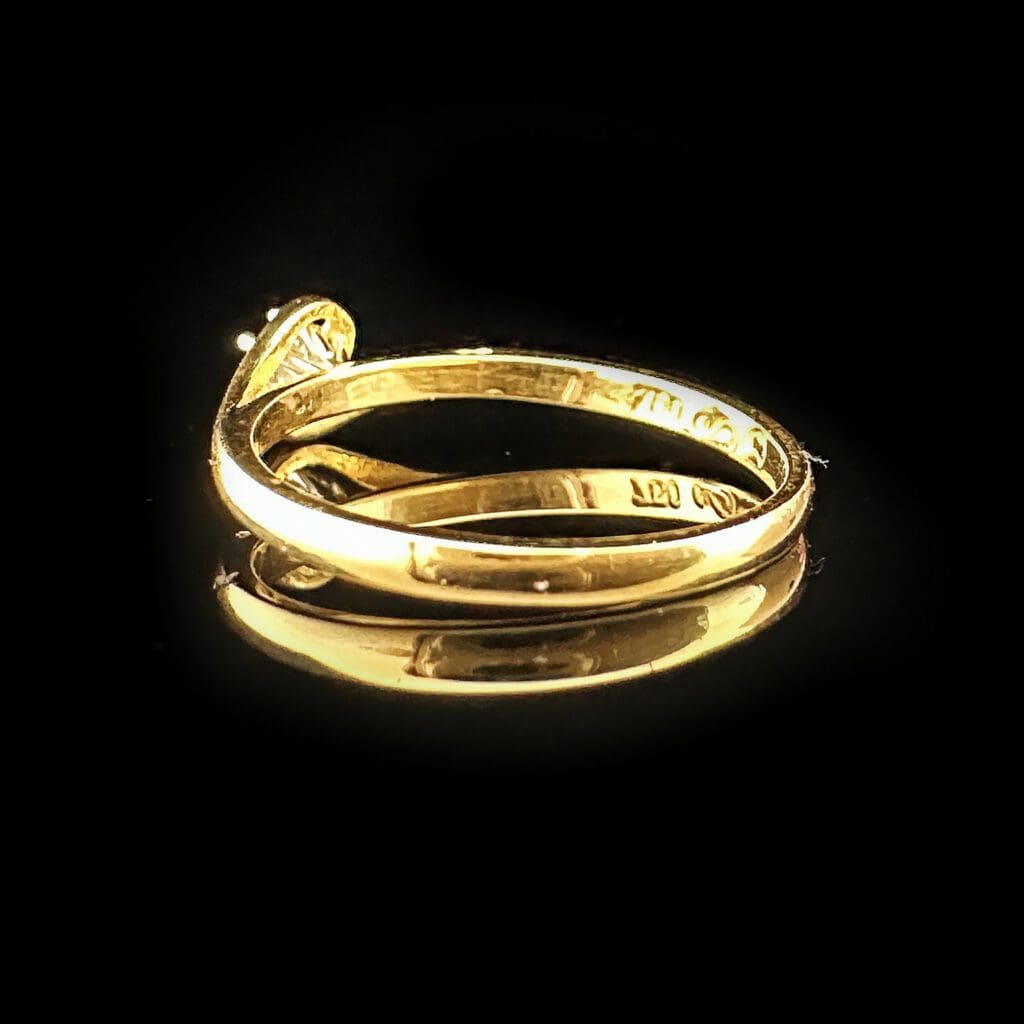 Vintage diamond wraparound gold ring - Image 6