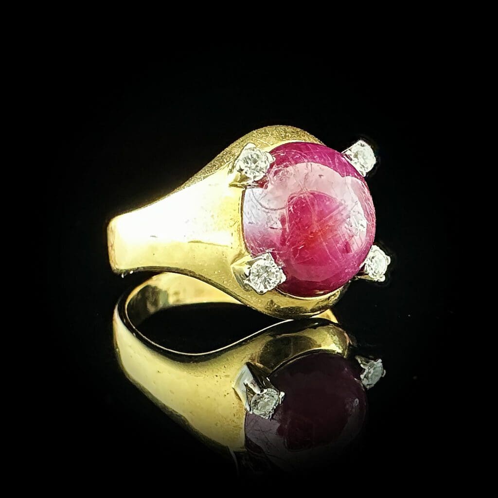 'Stella'-Star ruby diamond ring - Image 3