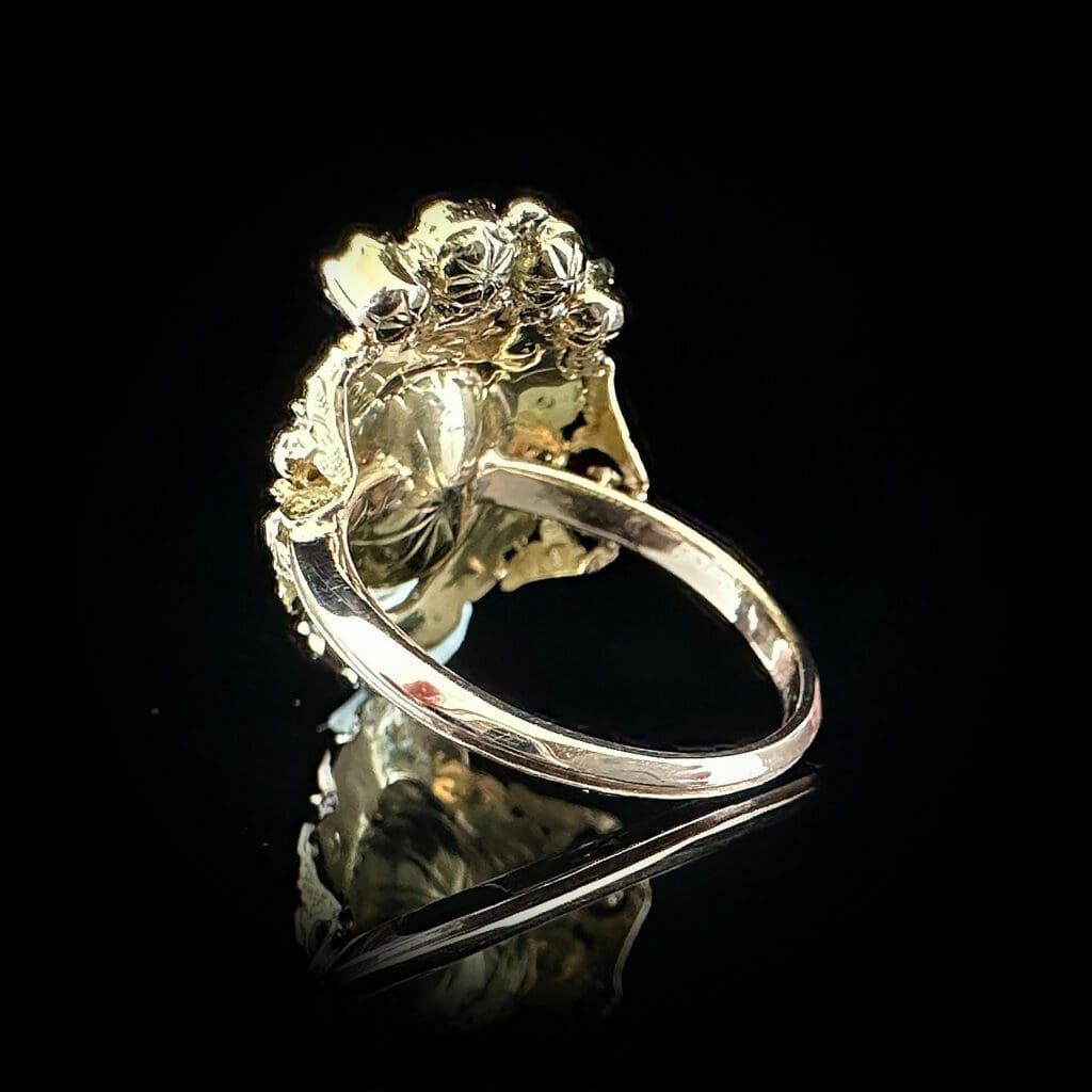 'Queen E2'-Impressive Antique Georgian rose cut diamond heart ring - Image 6