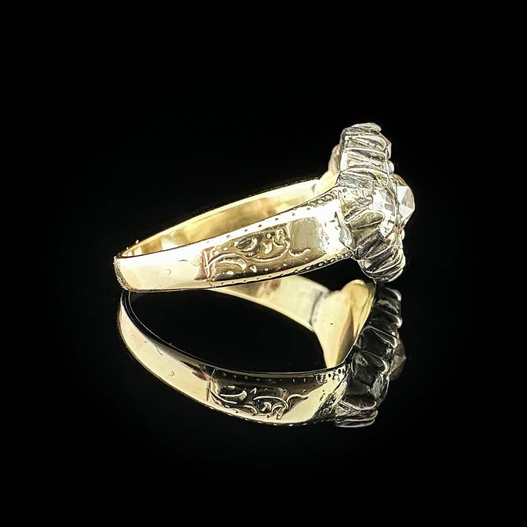 Georgian mystery diamond cluster ring - Image 4