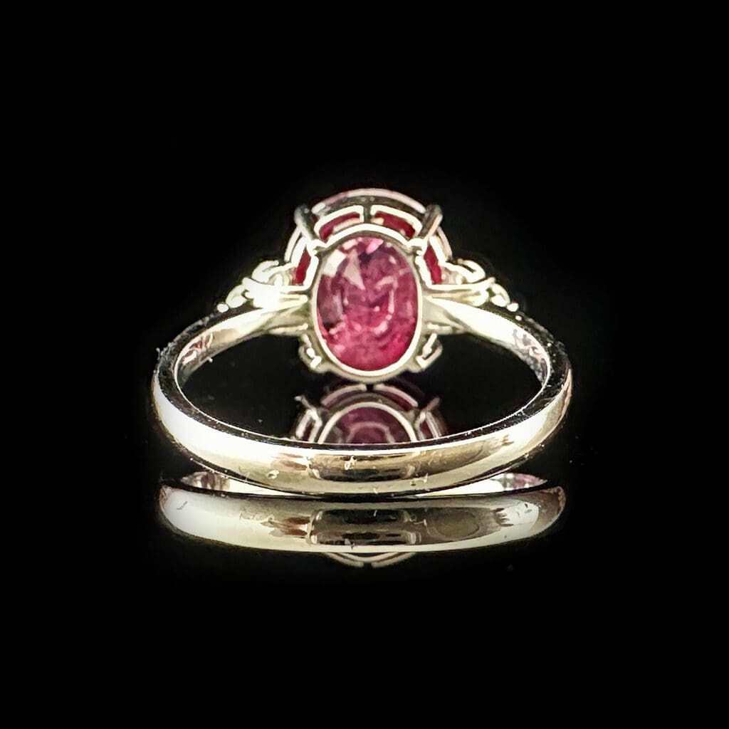 'Rapunzel'-18K white gold ruby diamond ring - Image 5