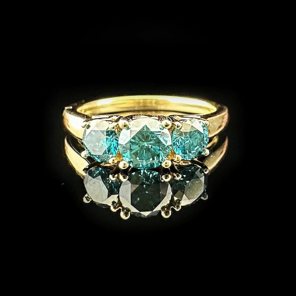 Three blue diamonds - Image 3