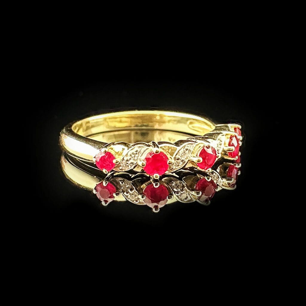 Ruby diamond band - Image 4