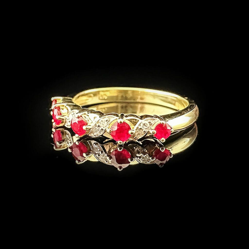 Ruby diamond band - Image 8