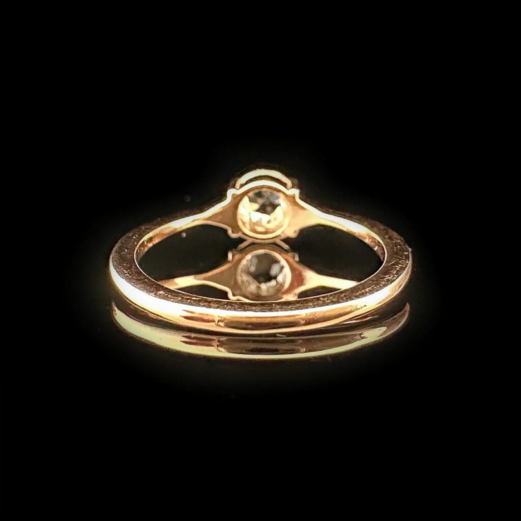 Rose cut diamond in rose gold (0.50 ct) - Image 5