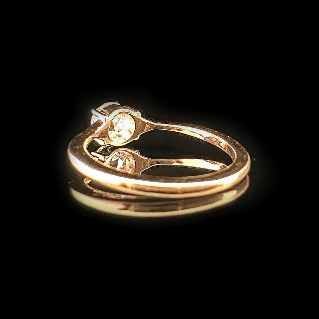 Rose cut diamond in rose gold (0.50 ct) - Image 6