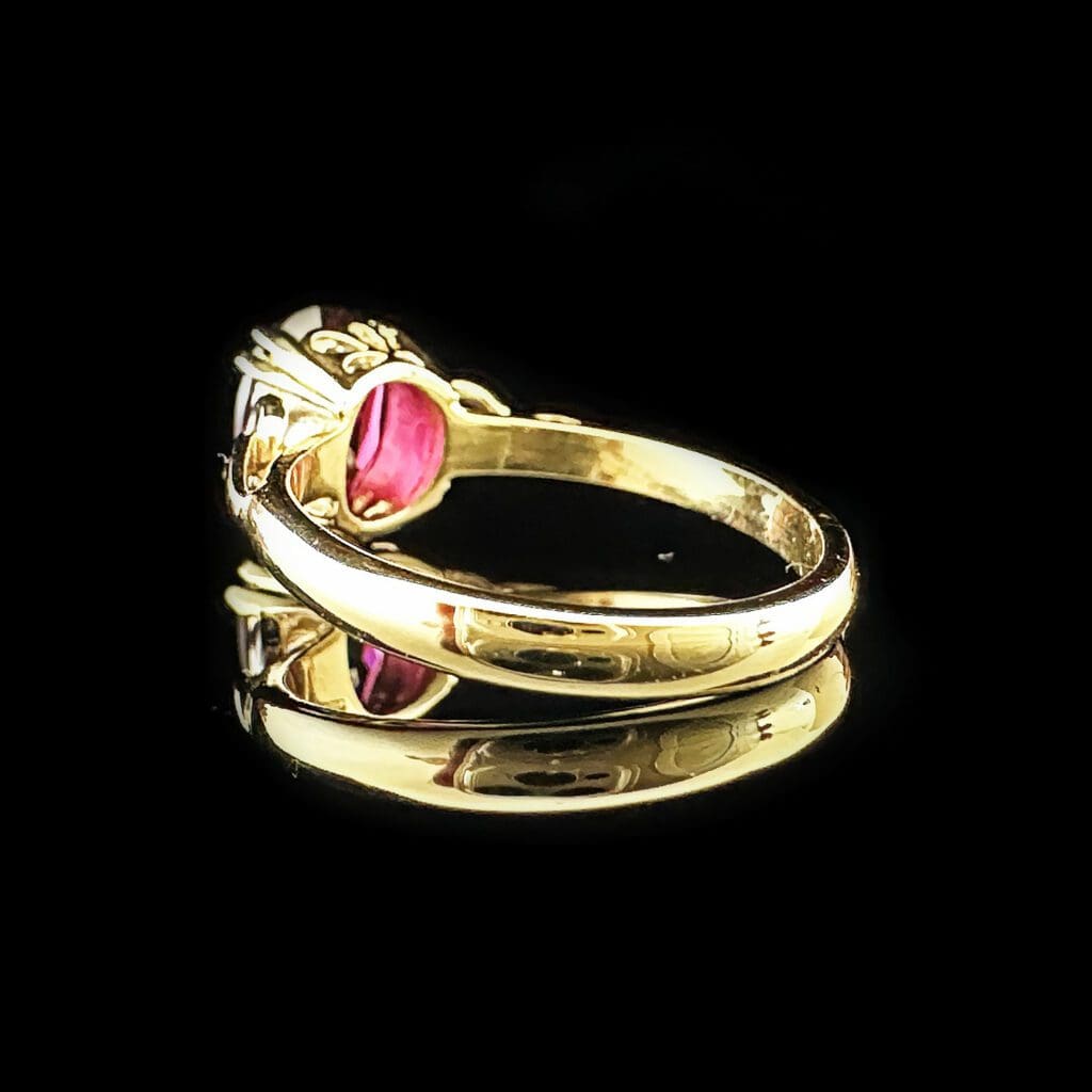 Rhodolite garnet ring - Image 4