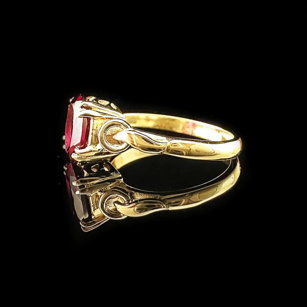 Rhodolite garnet ring - Image 5