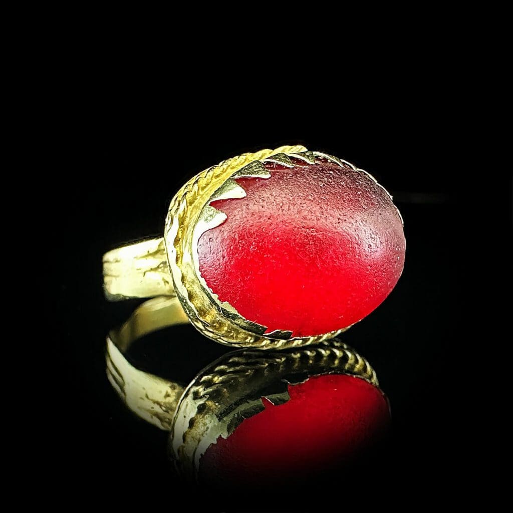 'Gypsy King'-Red stone Gypsy ring - Image 3