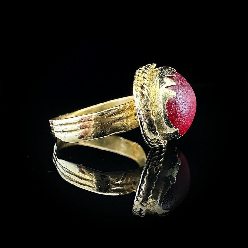 'Gypsy King'-Red stone Gypsy ring - Image 4