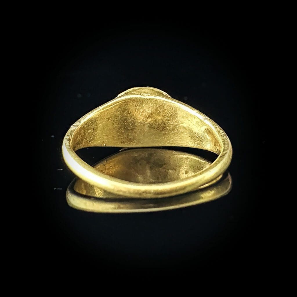 'Flavia'-Ancient Byzantine gold garnet ring circa 600 AD - Image 5