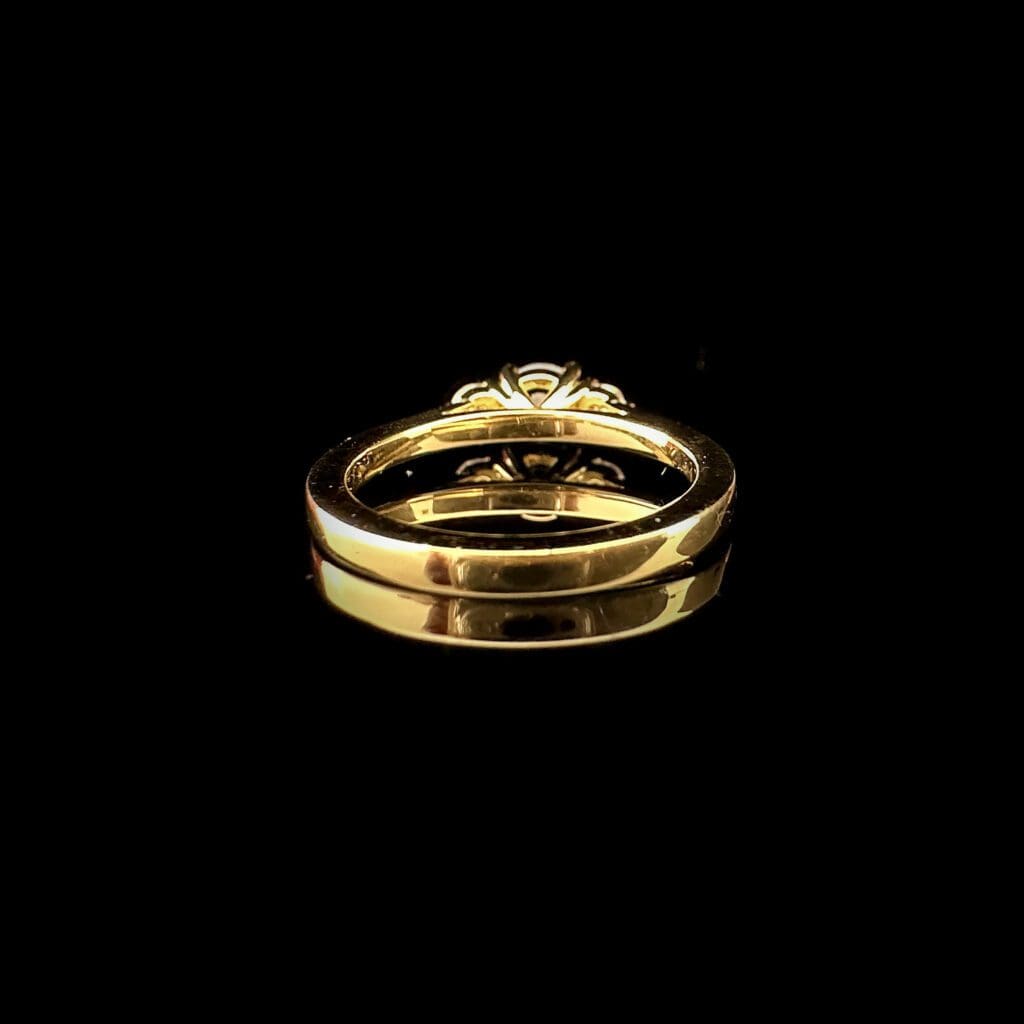 'Gemma'-Australian sapphire diamond handmade gold ring - Image 6