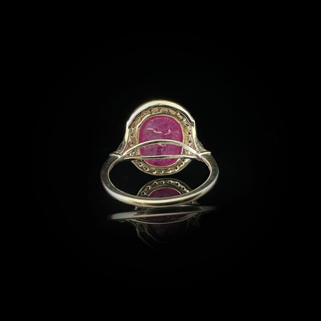 Yellow gold, ruby, sapphire, diamond ring - Image 5