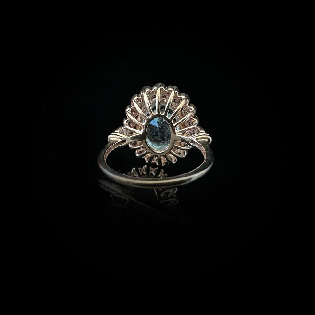 'Aquaria'-Aquamarine yellow sapphire diamond ring - Image 5