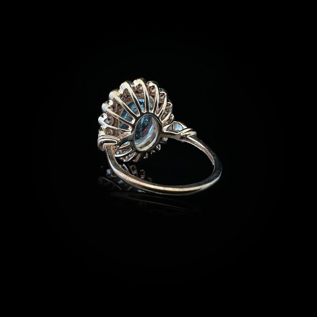 'Aquaria'-Aquamarine yellow sapphire diamond ring - Image 6