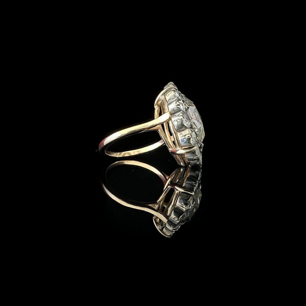 'Maximilian'-Three carat antique diamond cluster ring - Image 3