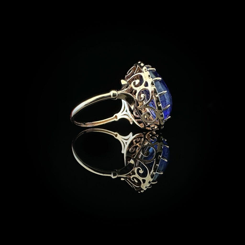 Tanzanite diamond dress ring - Image 4