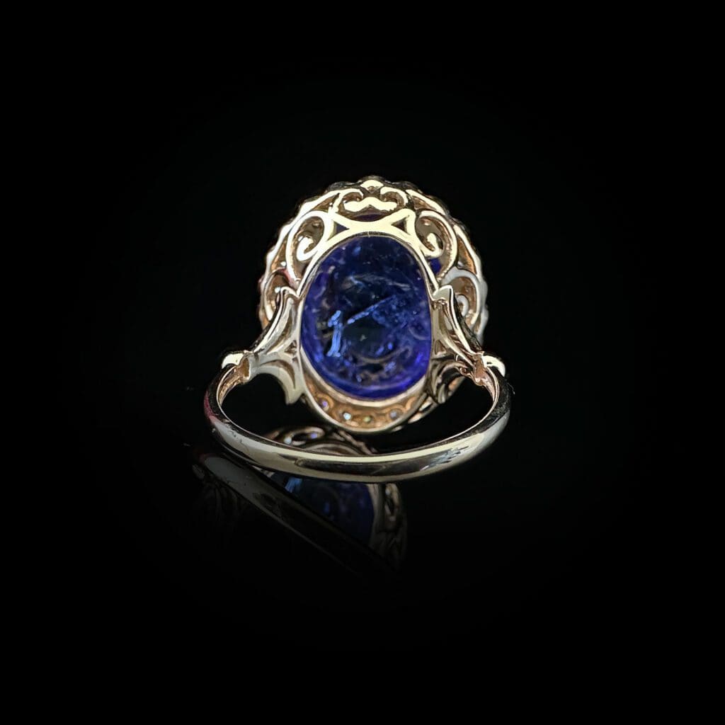 Tanzanite diamond dress ring - Image 5