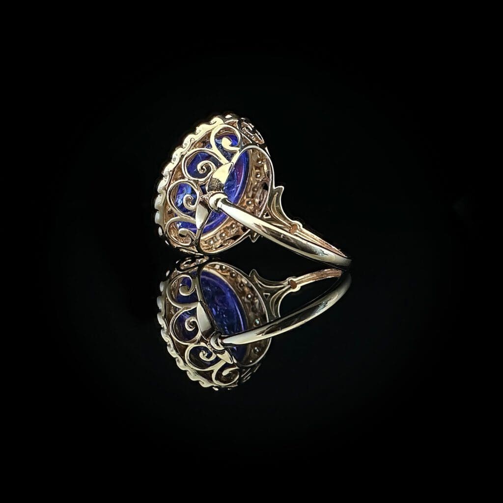 Tanzanite diamond dress ring - Image 6