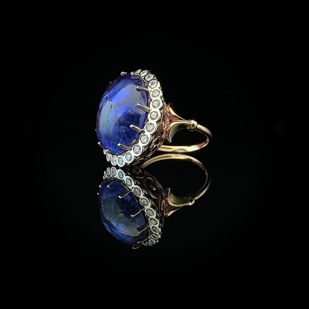 Tanzanite diamond dress ring - Image 7