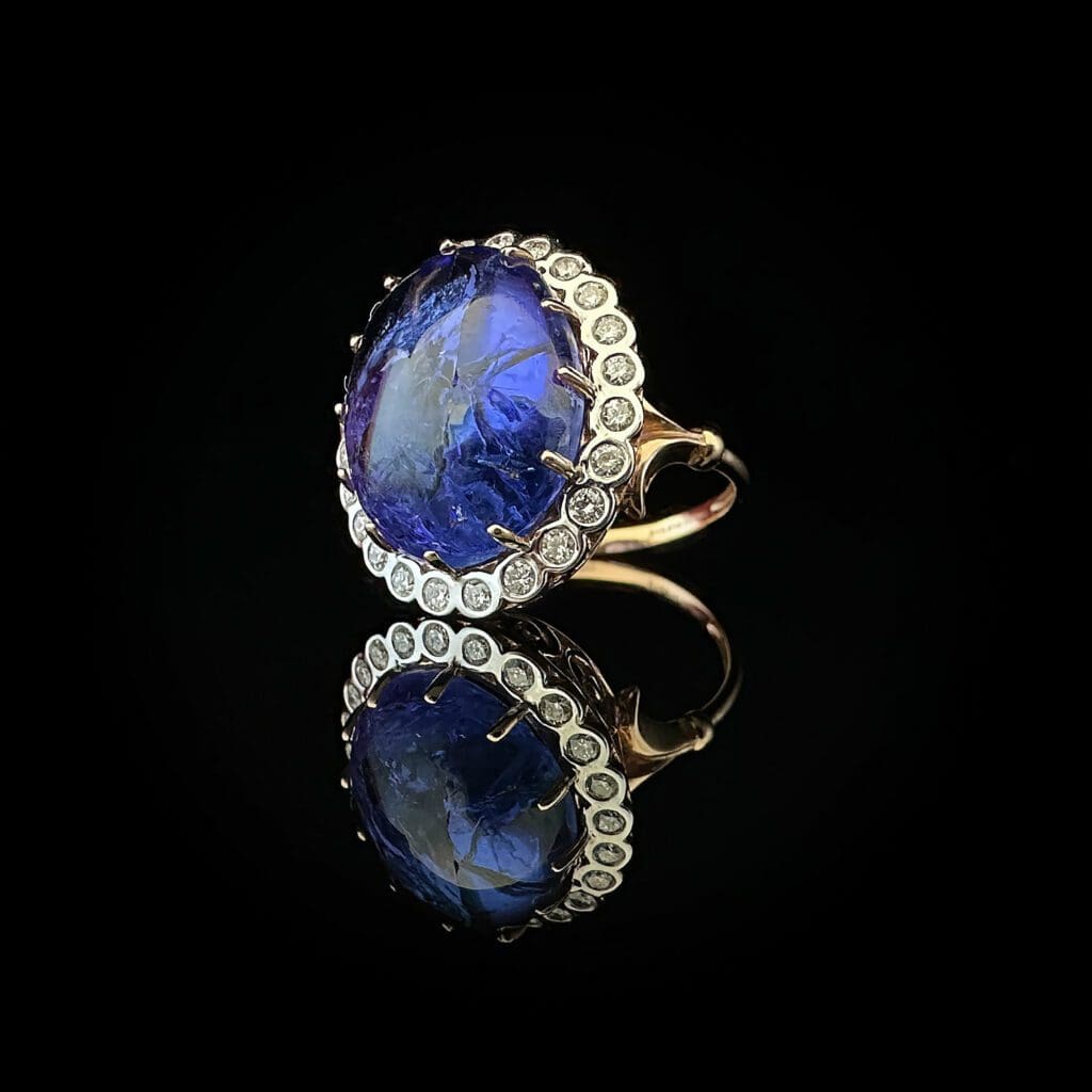 Tanzanite diamond dress ring - Image 8