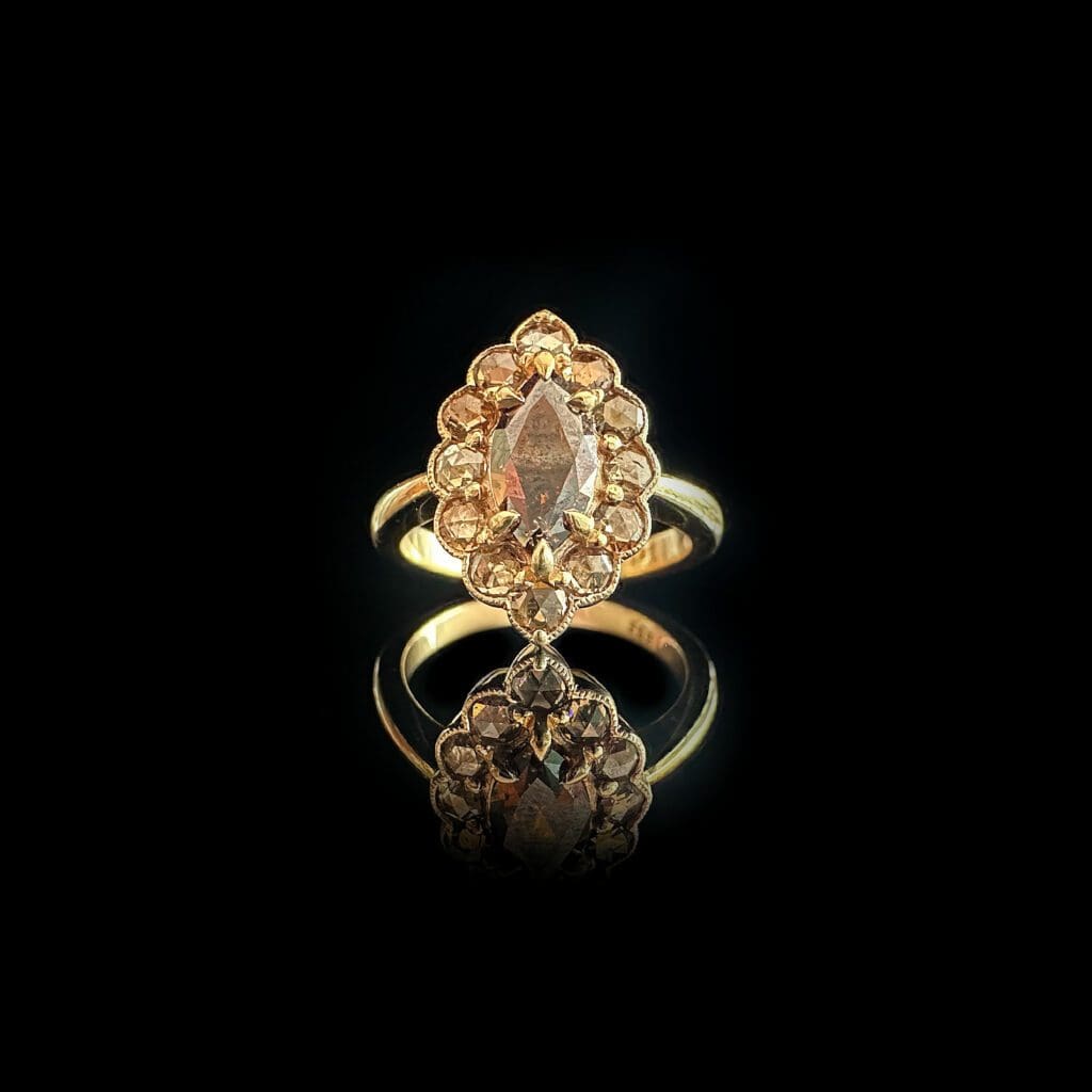 Marquise cognac diamond