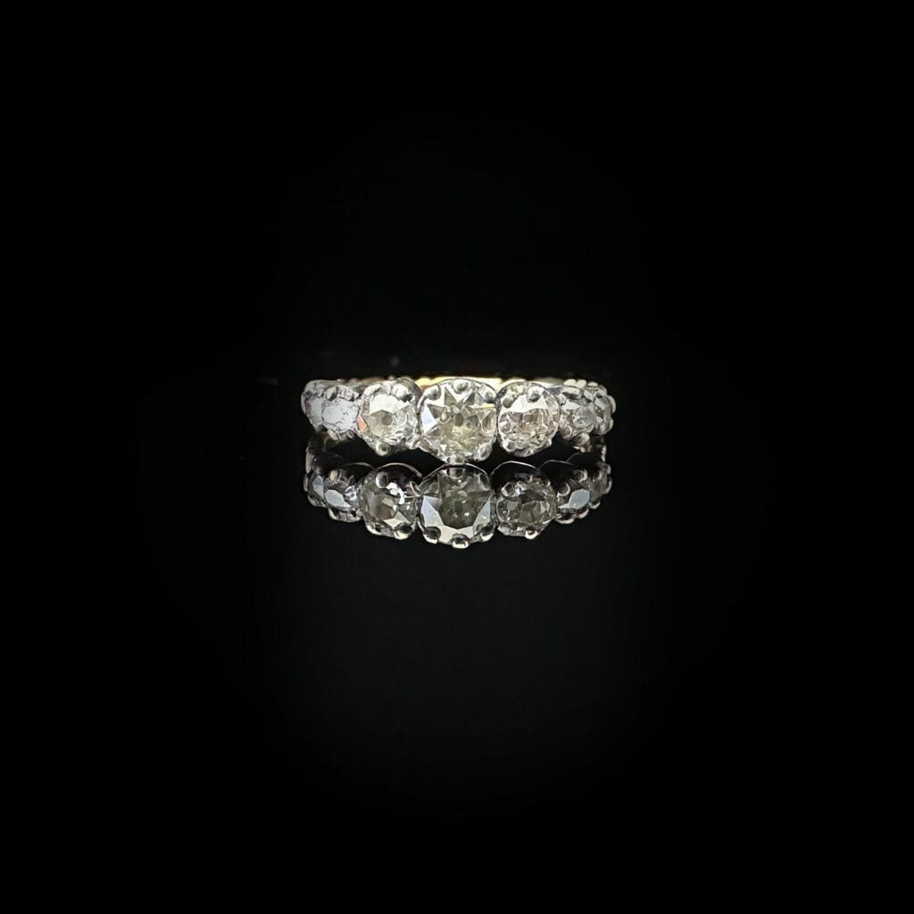 'Harriet'-Antique Georgian 7-stone diamond ring