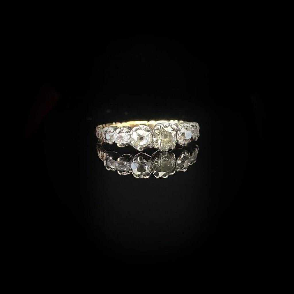 'Harriet'-Antique Georgian 7-stone diamond ring - Image 3