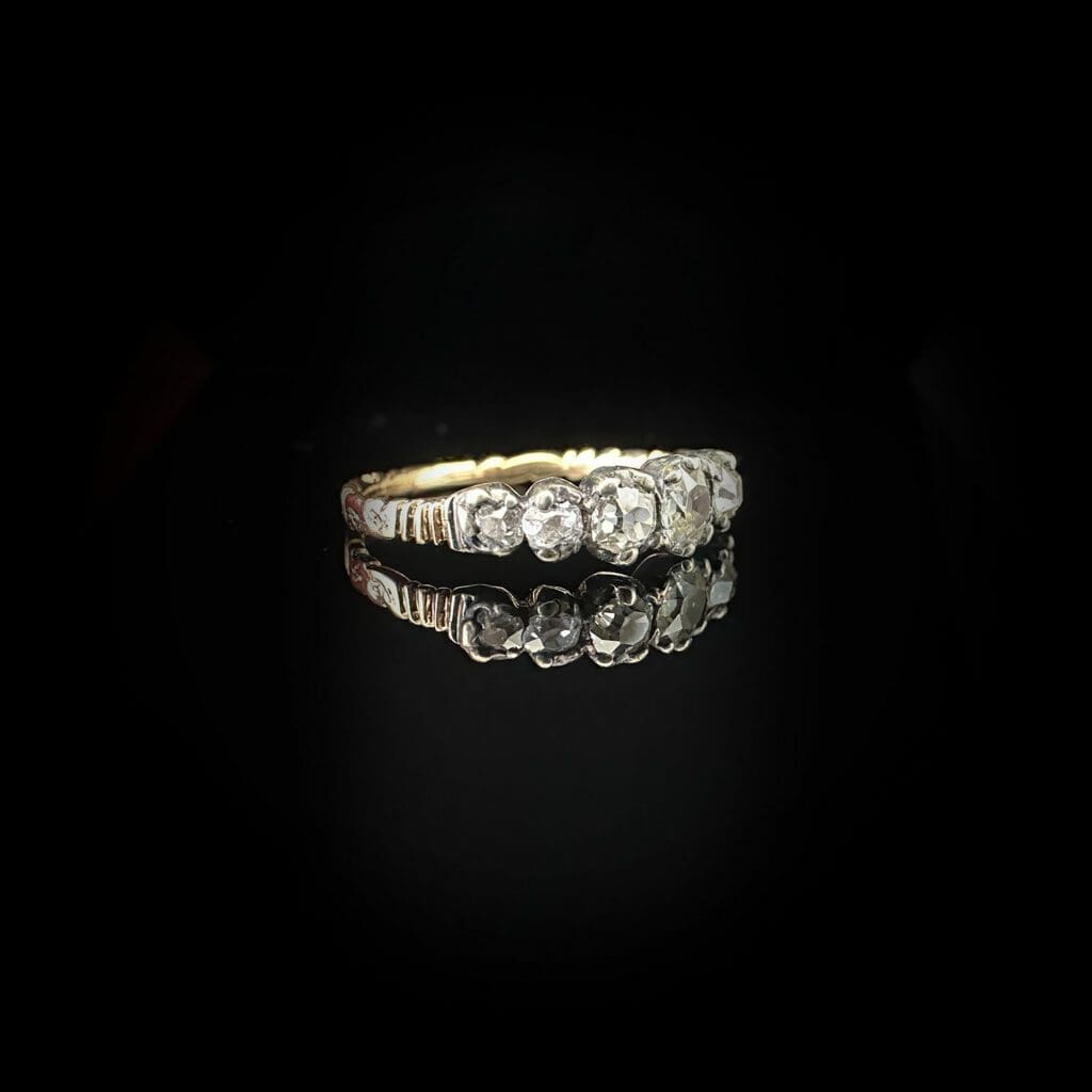 'Harriet'-Antique Georgian 7-stone diamond ring - Image 4