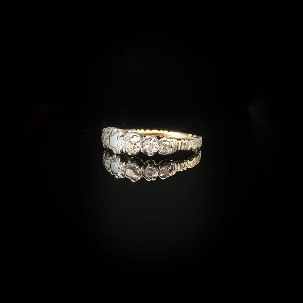 'Harriet'-Antique Georgian 7-stone diamond ring - Image 8