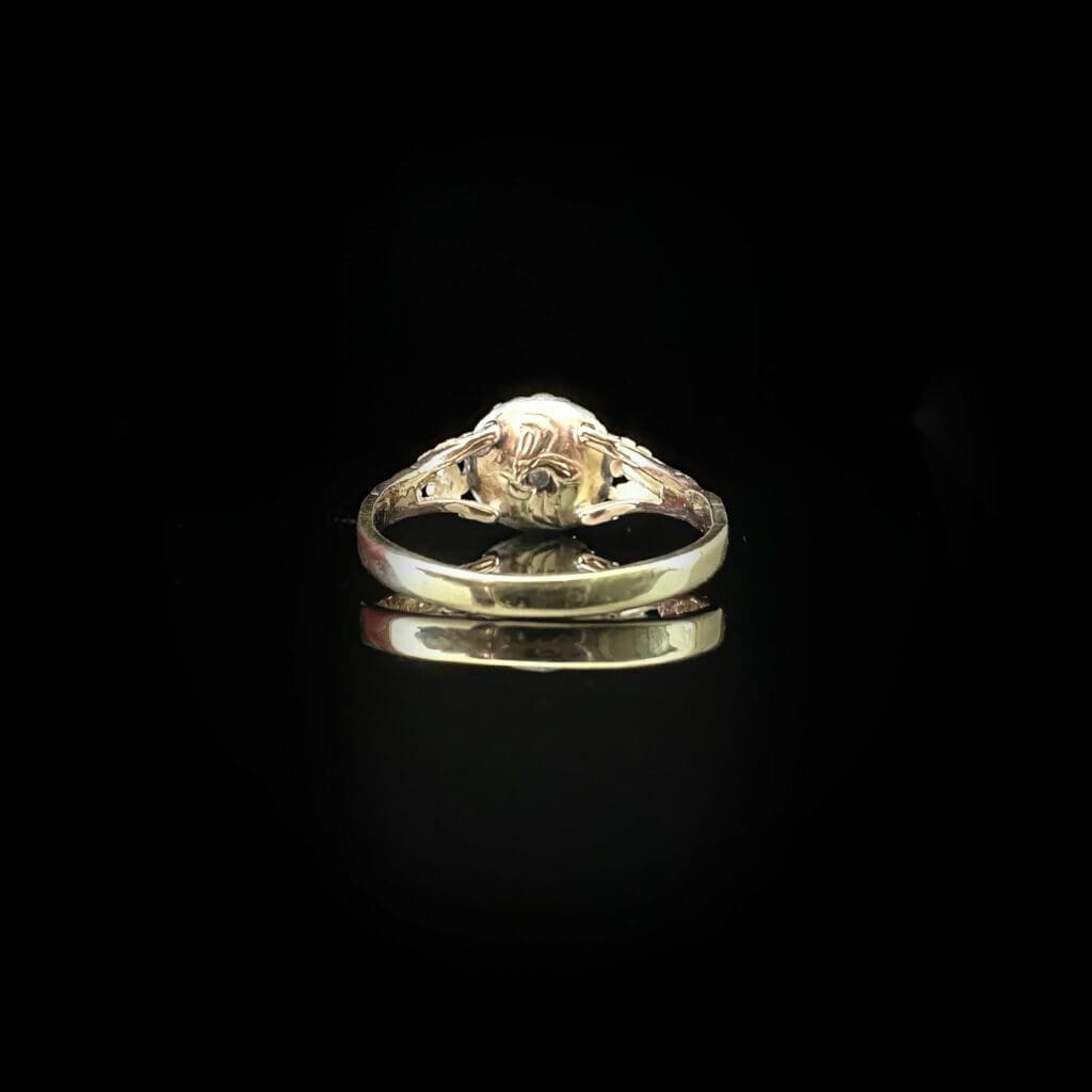 'Susanna'-Antique Georgian diamond cluster with filigree band - Image 4