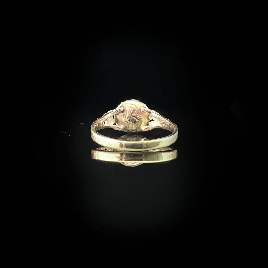 'Susanna'-Antique Georgian diamond cluster with filigree band - Image 11