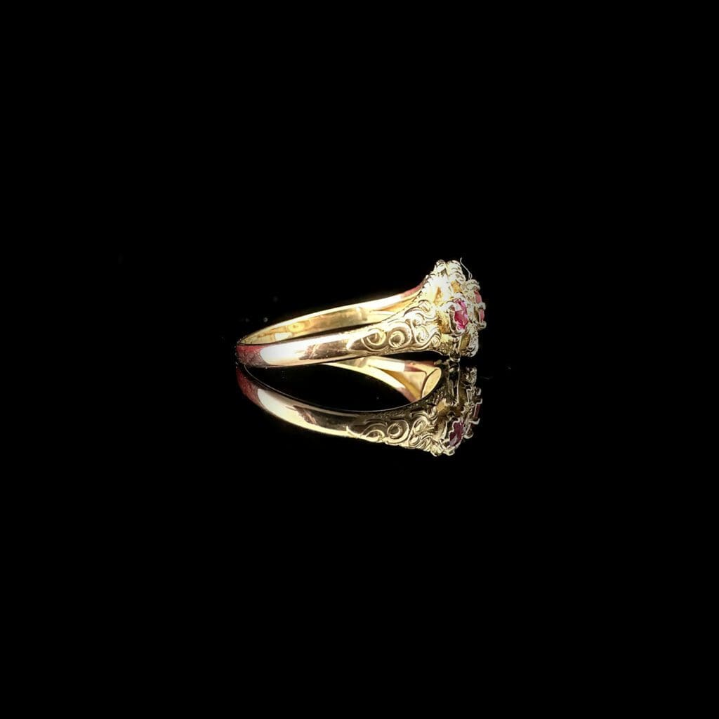 Victorian ruby and diamond ring - Image 4