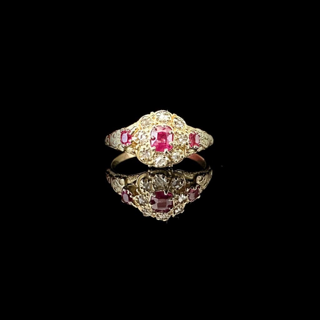 Victorian ruby and diamond ring