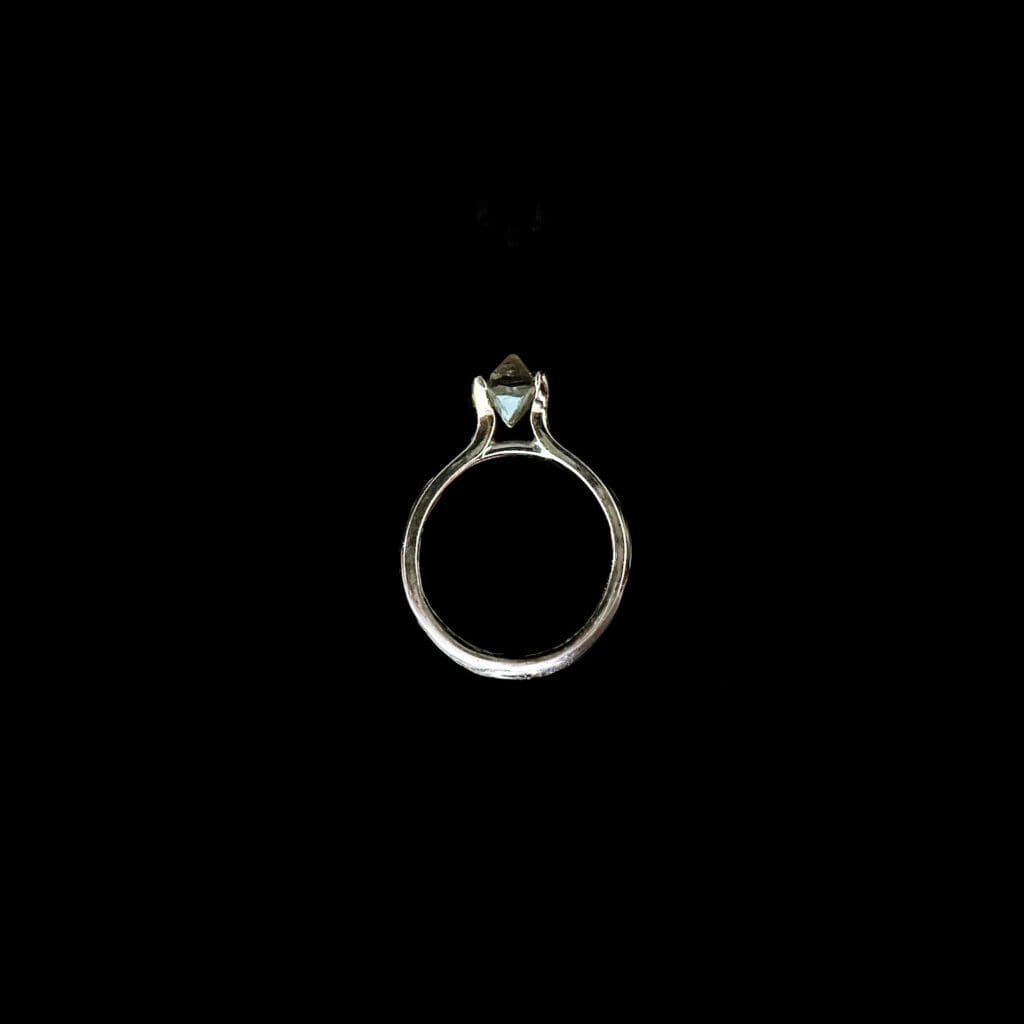 'Cleopatra'-natural diamond octahedron crystal rose gold ring - Image 10