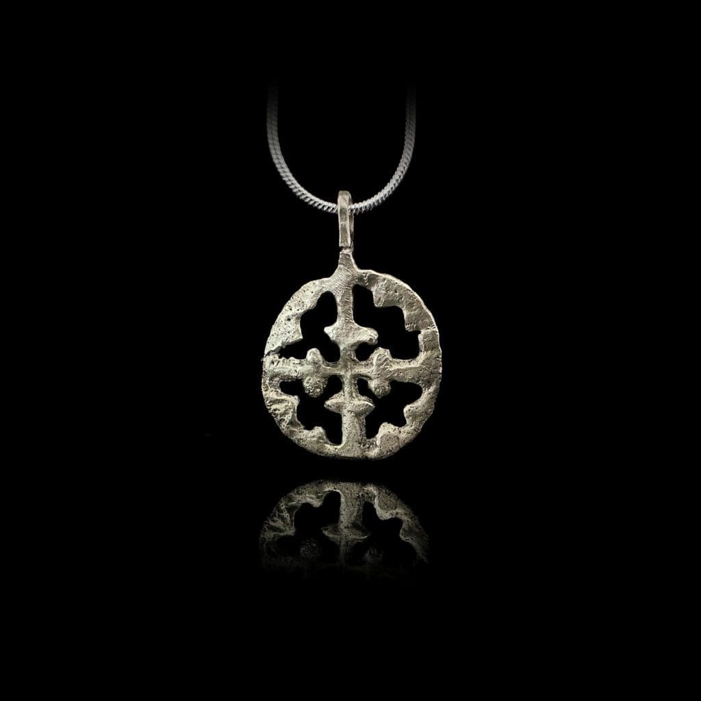 Silver Crusader's Cross Pendant 11th-13th century - Image 3